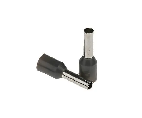 63-4627-89 RS PRO Insulated Crimp Bootlace Ferrule, 8mm Pin Length, 2.6mm Pin Diameter, 2.5mm² Wire Size, Grey 458-724