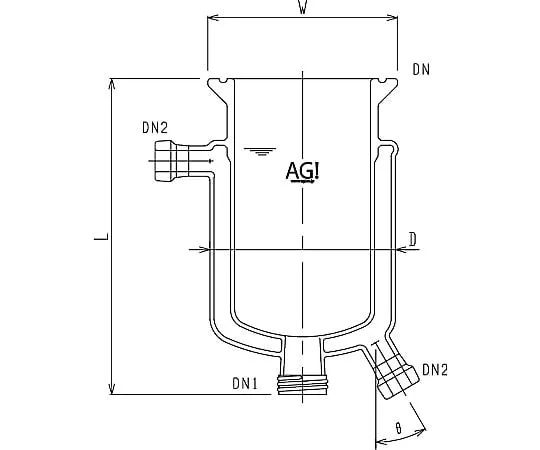 62-2114-43 Double Tube Reactor 3956-1000-M