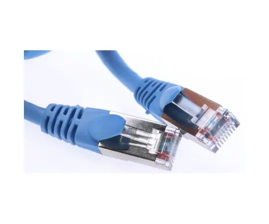 63-4645-42 RS PRO Blue PVC Cat5e Cable F/UTP, 500mm Male RJ45/Male RJ45 Terminated 556-285