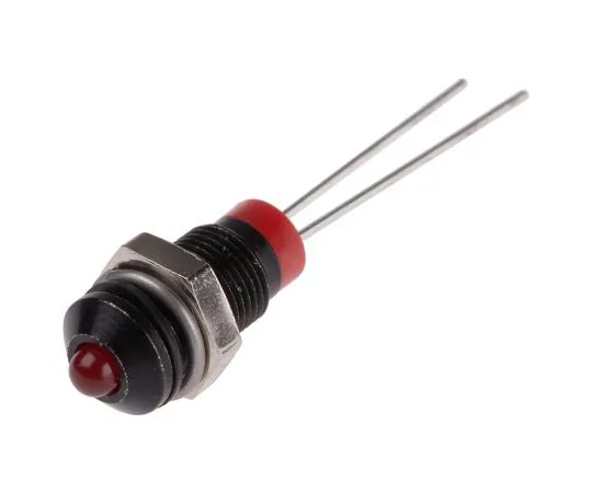 63-4586-51 RS PRO Red Indicator, 2 V dc, 6mm Mounting Hole Size, Lead Pins Termination 208-813