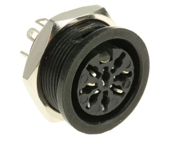 63-4634-40 RS PRO 8 Pole Din Socket, 4A, 100 V ac 491-140