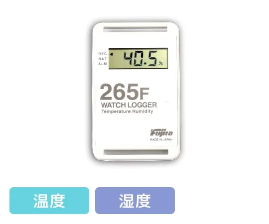 3-5298-06-56 Individual Temperature Control Logger by Sample Temperature/Humidity Type White with English Calibration Certificate KT-265FW