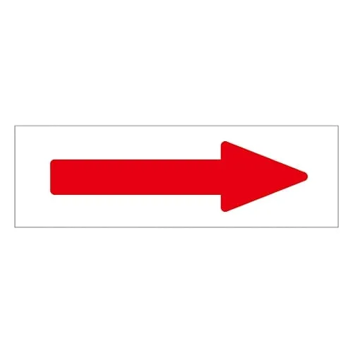 61-3408-51 Direction Indication Sticker For Identifying Tube -> (Red) Arrow Sticker 05 194005