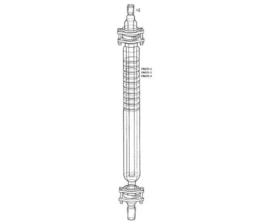 63-6524-12 Self-Heated Vacuum Jacketed Distillation Column (For Sulzer Lab Packing) 300mm FR67E-3-1