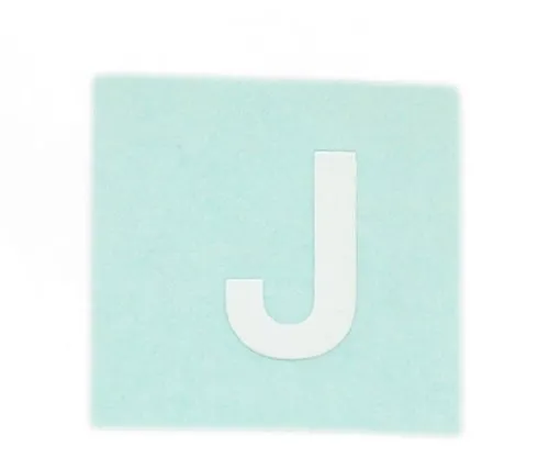 61-7397-51 Character Seal J White 15mm CL15W-J
