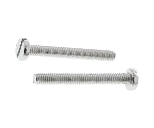 63-4565-96 RS PRO, M3 Pan Head, 25mm Stainless Steel Slot A2 304 Plain 130-612