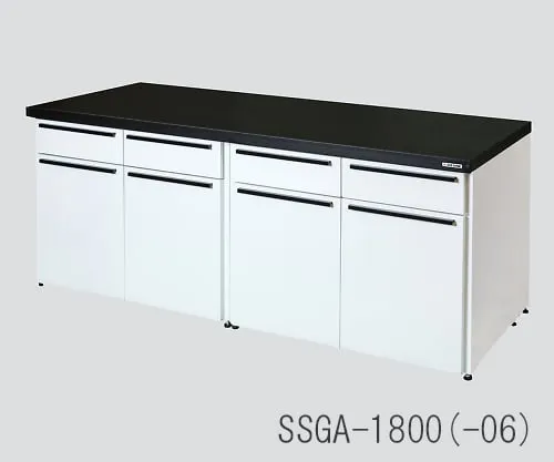 3-4468-01 Side Laboratory Bench Steel Unit, Flat Type 450 x 750 x 800 SSGA-450