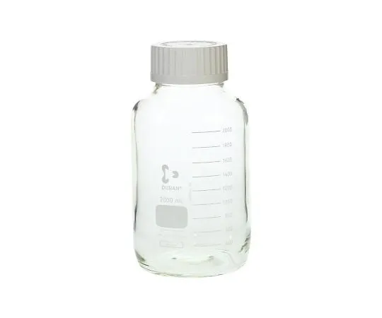 61-4425-05 Screw Cap Bottle Wide-Mouth with White Cap 2L 017250-22000