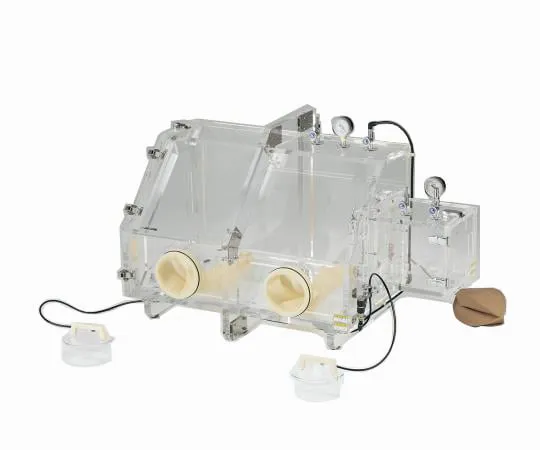 3-471-01 All Acrylic Vacuum Glove Box 1094 x 640 x 645mm VG800