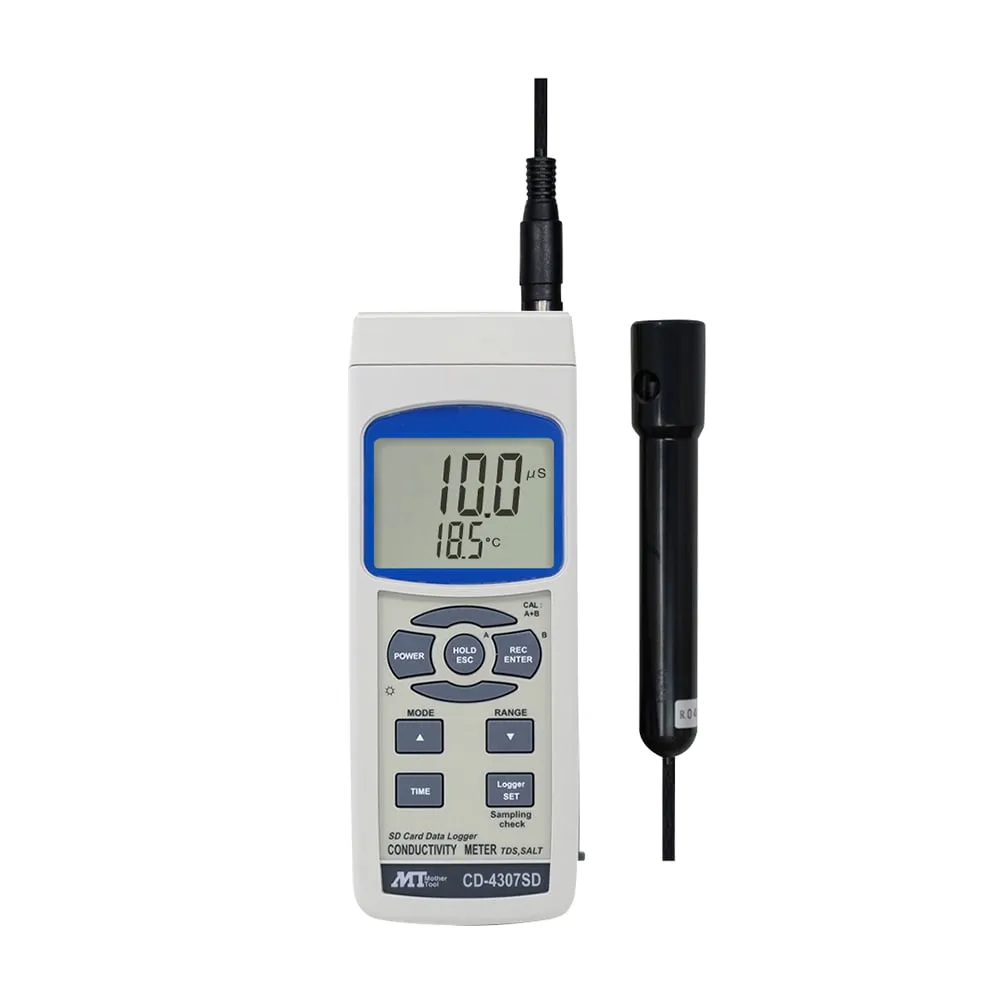 1-1942-01-57 Data Logger conductivity Meter with Chinese Calibration Certificate CD-4307SD