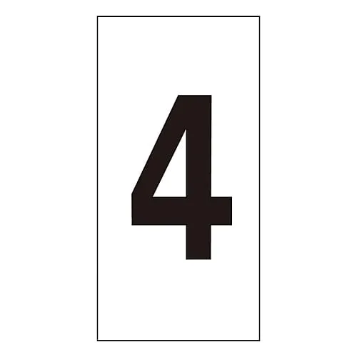 61-3413-88 Number Sticker Number-4 (Extra-Large) 224104