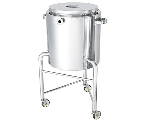 61-0751-08 Hopper Type Stainless Steel Jacket Container with Leg with Stock Lid 35L HT-ST-J-L-36