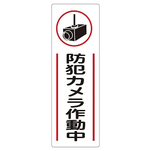 61-3389-91 Rectangular General Sign Security Camera Operating GR265 93265