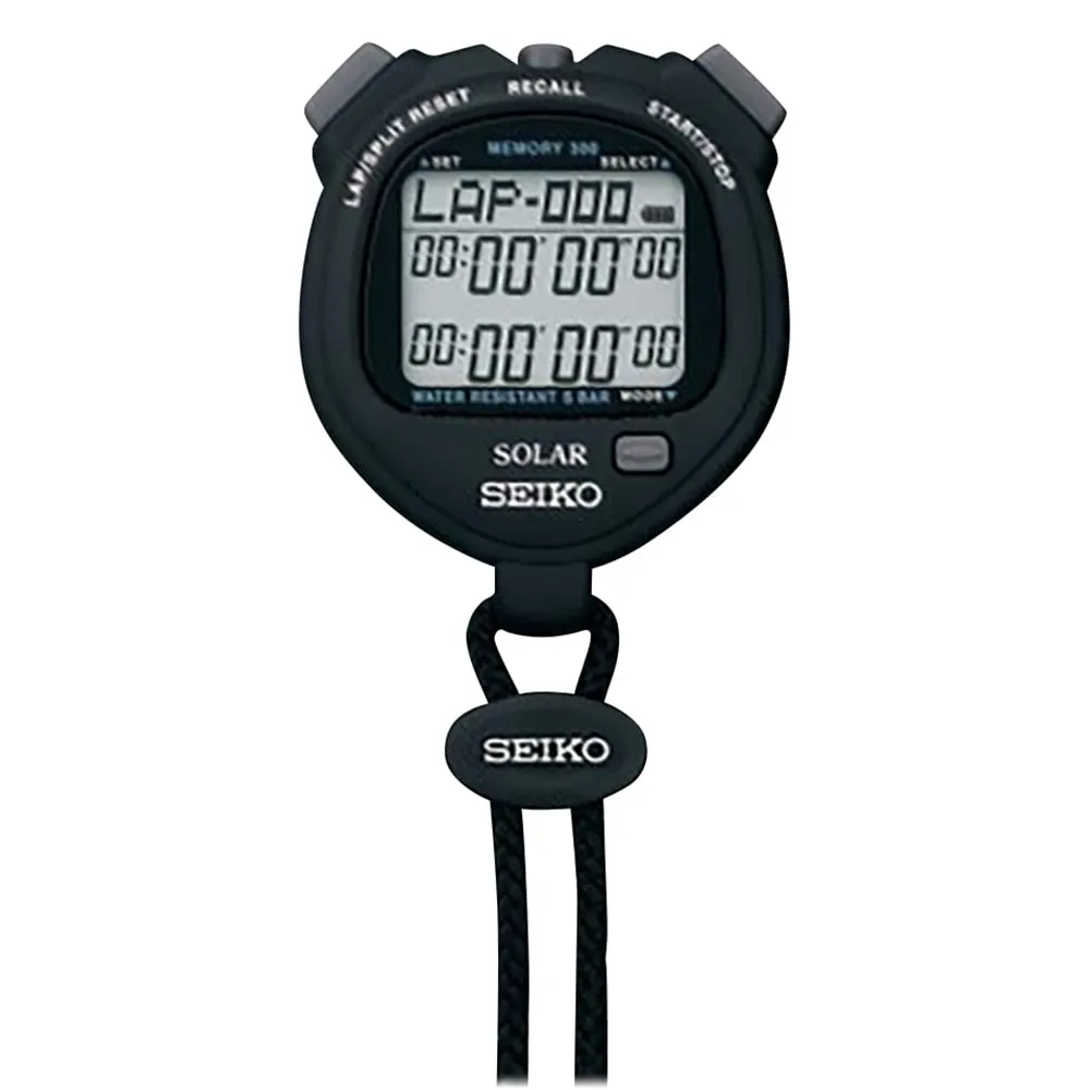 2-9869-01-24 Digital Stopwatch (solar Charging Type) with Black JCSS Calibration Certaificate SVAJ001
