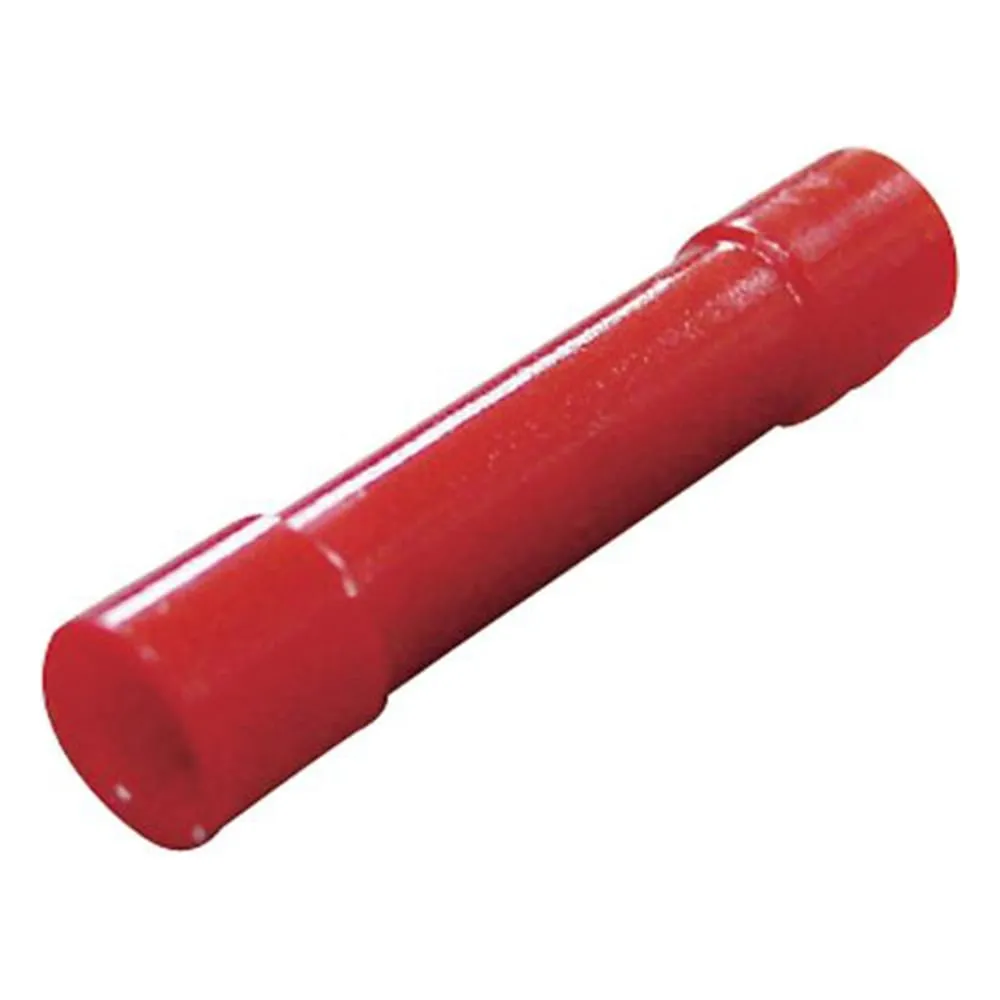 3-9644-01 Insulation Coated Crimp Sleeve For Copper Wire (Butt Type B) Red 10 Pieces HC TMV-B-1.25