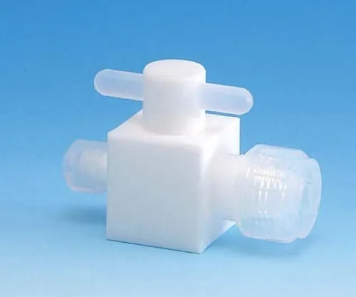 61-4384-58 PTFE Two-Way Valve Different Diameter Injection Type 3φx6φ F-2212-01