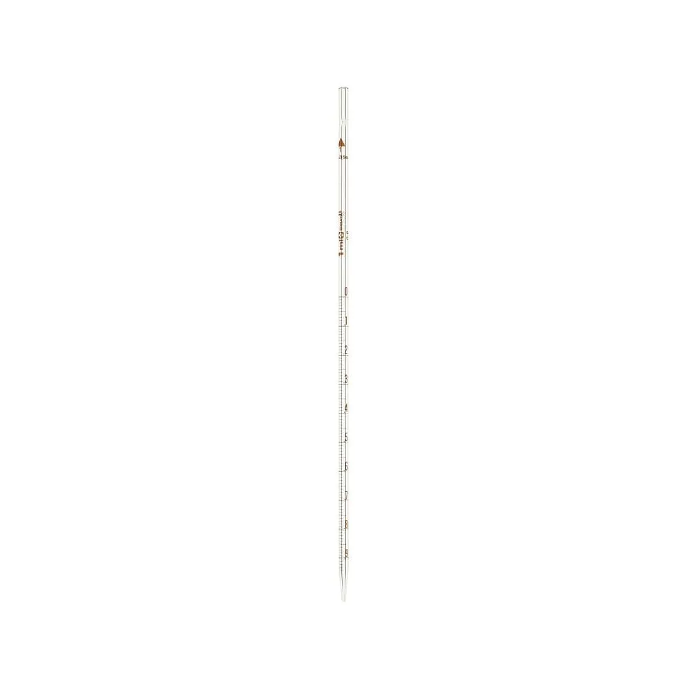 6-278-01 Measuring Pipette GP Type (Large Hole, Tip Scale, DUROBAX(R)) 1mL 020140-1A