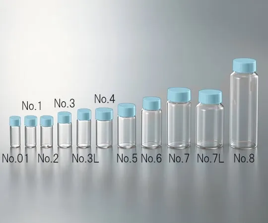 3-4943-01 CC Screw Tube Transparent Blue Cap 3.5mL No.01