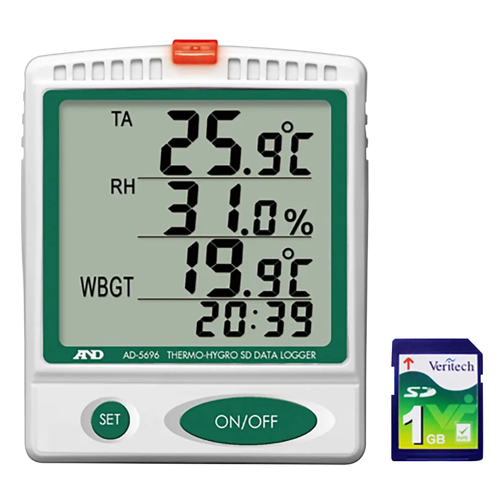 1-2400-01-20 Digital Temperature/Humidity SD Data Logger with Calibration Certificate AD5696
