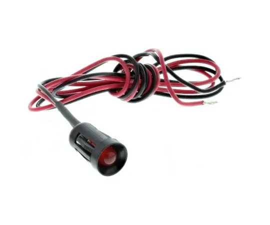 63-4585-93 RS PRO Red Indicator, 2 V dc, 8mm Mounting Hole Size, Lead Wires Termination 206-851