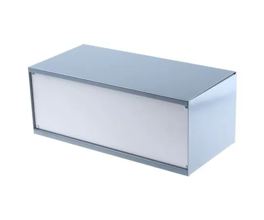 63-4592-37 RS PRO Grey Cold Rolled Steel Instrument Case, 406 x 197 x 159mm 232-282