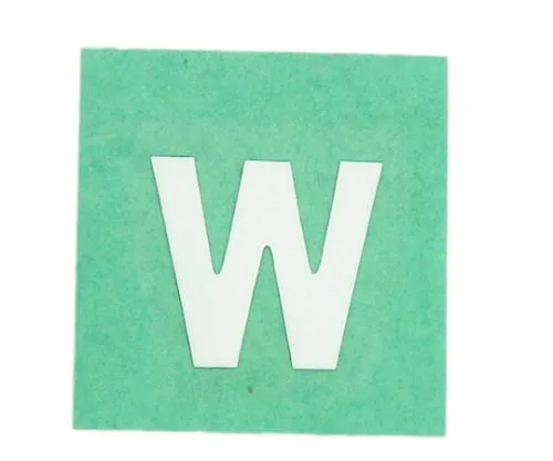 61-7397-64 Character Seal W White 15mm CL15W-W