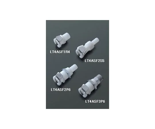 62-0855-80　［Discontinued］Quick Coupling Thick Diameter 4A Series Made Of POM Socket: without Valve 1/8" Flow For Inner Diameter 6 - 7mm Soft Tube　LT4ASF2S4