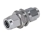 61-7636-82 Stainless Steel (SUS316) Tightening Fitting Bulkhead Union φ4 NSM0420