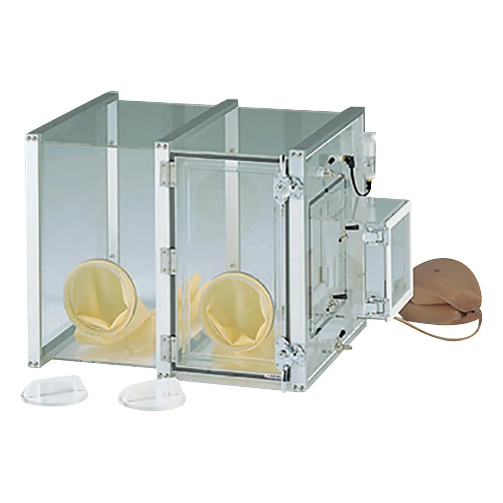 3-104-01 Glove Box Positive Pressure Type 745 x 480 x 480mm -