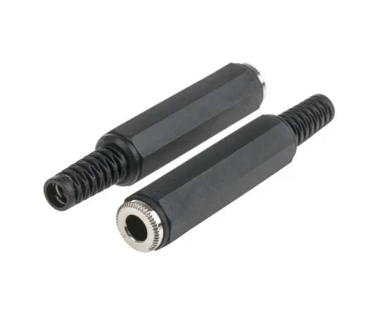 63-4610-36 RS PRO 6.35 mm Cable Mount Stereo Jack Socket, 3Pole 392-598
