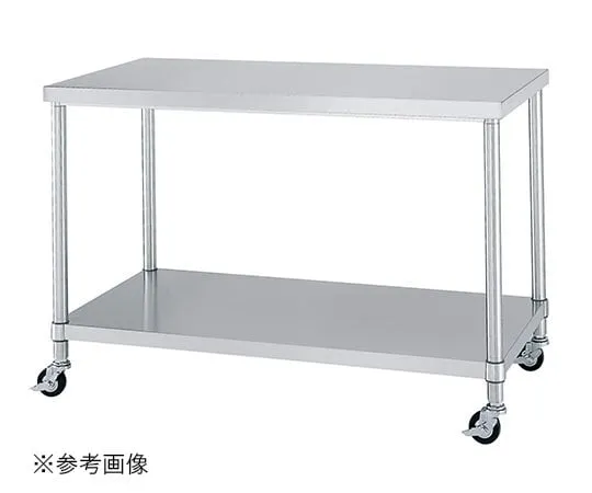61-9028-86 Stainless Workbench Flat Board Shelf with Wheels 450 x 450 x 800mm WBC-4545-800-R75
