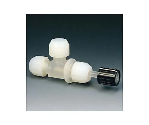 61-3529-41　［Out of stock］NEOFLONR (PCTFE) Mini Needle Valve L-Type 2φ　NR0061-01