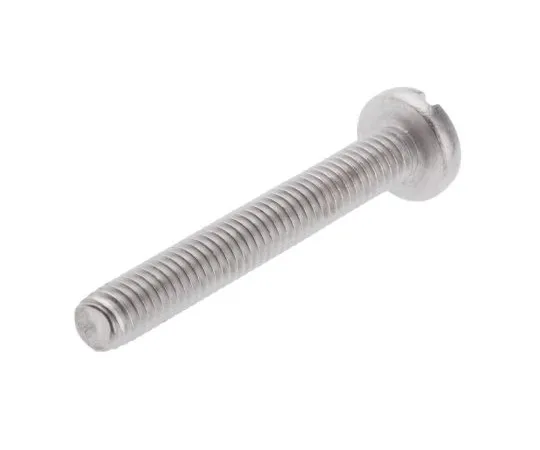 63-4565-98 RS PRO, M4 Pan Head, 30mm Stainless Steel Slot A2 304 Plain 130-634
