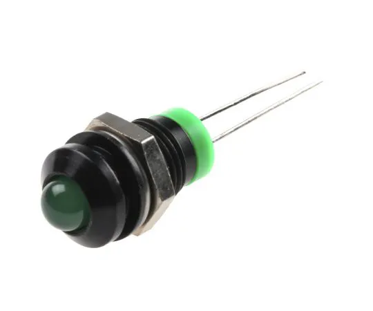 63-4585-55 RS PRO Green Indicator, 2 V dc, 8mm Mounting Hole Size, Lead Pins Termination, IP67 205-331
