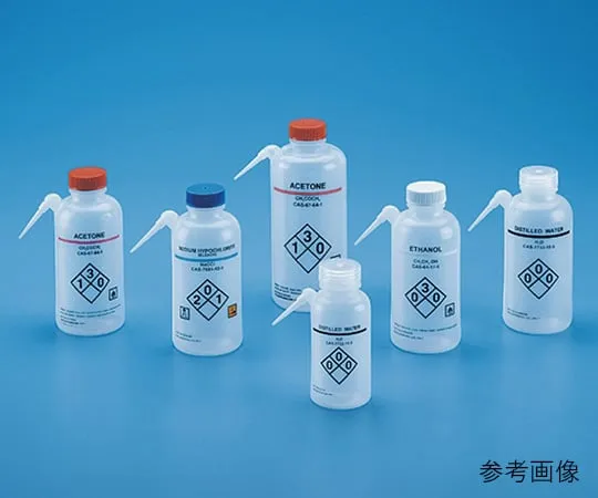 62-2932-80 Chemical Identification Washing Bottle Side Injection Outlet LDPE 500 mL 562200 562200