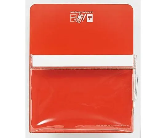 61-0625-60 Magnet Pocket A4 Internal Dimensions/180 x 230mm Red マク-500NR