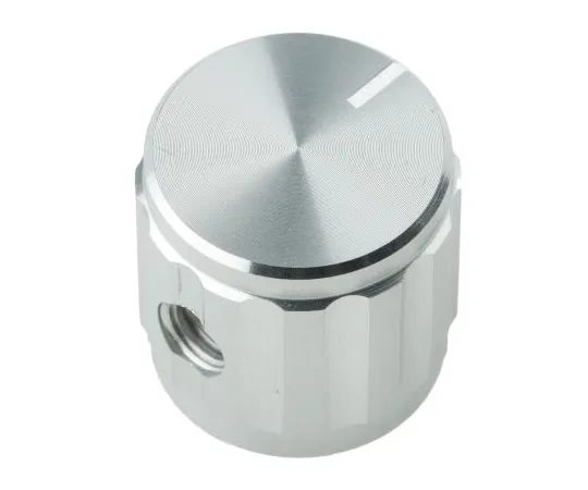 63-4635-69 RS PRO 15mm Silver Potentiometer Knob for 6.4mm Shaft Splined 498-889