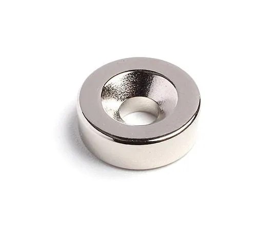 2-9795-01 Neodymium Magnet (Round, With Plate Hole) φ8 20 Pieces NR208