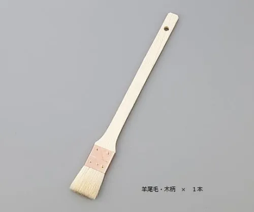 1-1634-01　［Discontinued］Brush Sheep Tail Hair Wooden Handle 15mm　724
