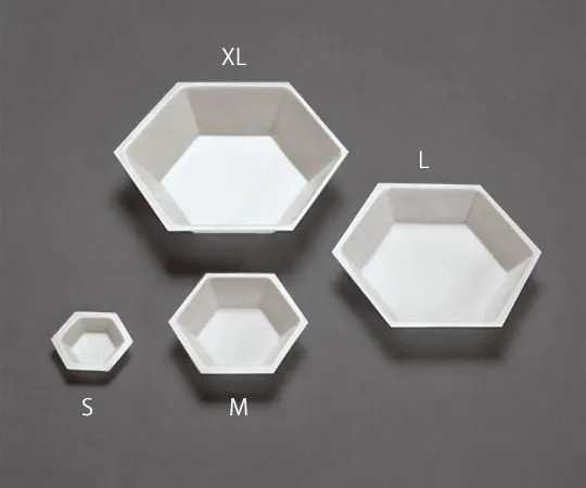 3-8992-01 Hexagon PS Weighing Tray (Antistatic) 500 Pieces S