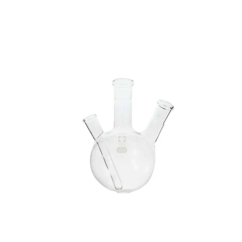 61-4419-54 SPC 2 Neck Round-Bottom Flask with Enclosed Tube for Thermometer 300mL 031120-24300