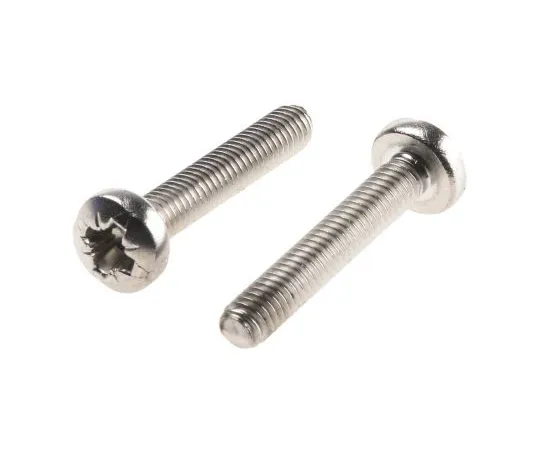 63-4640-27 RS PRO, M3.5 Pan Head, 20mm Stainless Steel Pozidriv A2 304 Plain 528-794