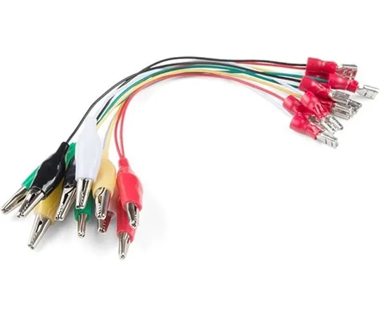 67-0420-46　［Discontinued］Alligator Clip with Spade Connector (10 Pack)　CAB-15268