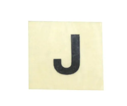 61-7398-01 Character Seal Black J 15mm CL15B-J