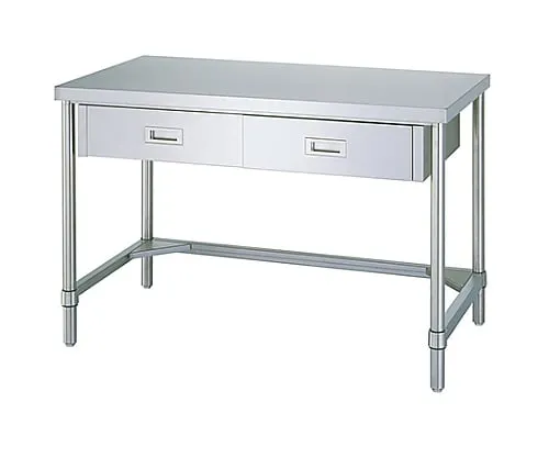 61-0009-69 Stainless Steel Workbench with Drawer (Stainless Steel (SUS430)), 3-Way Frame Specification) 600 x 450 x 800 ADT-6045