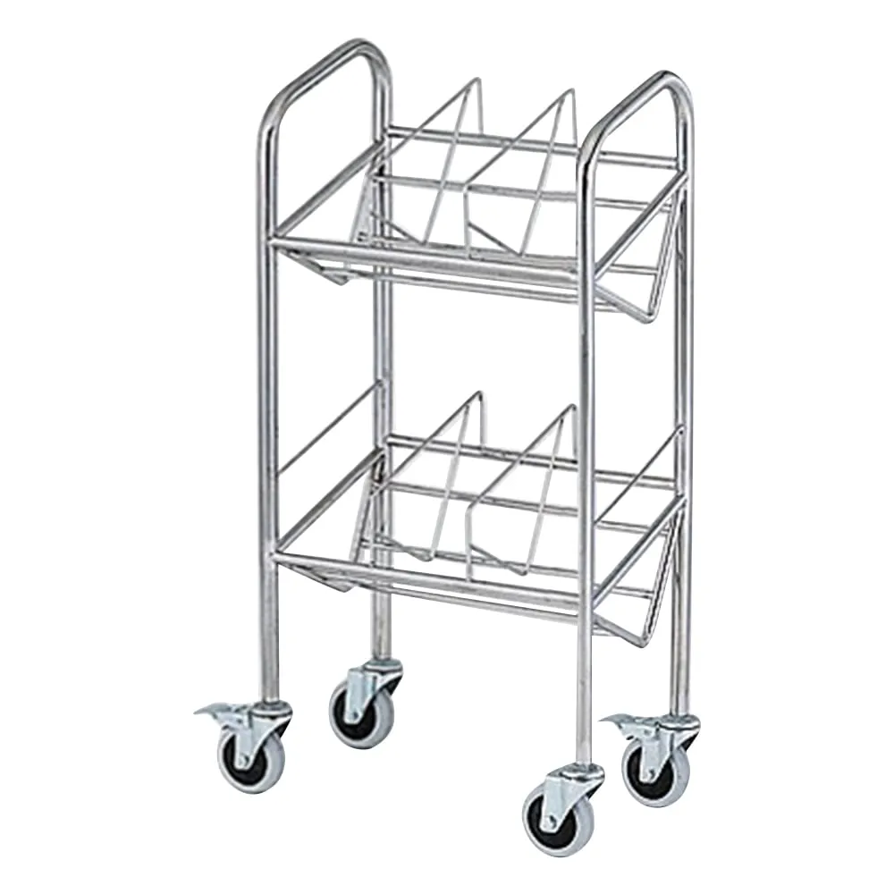 8-7484-01 Medical Record Wagon (Pipe Type) 540 x 310 x 1010mm 30P