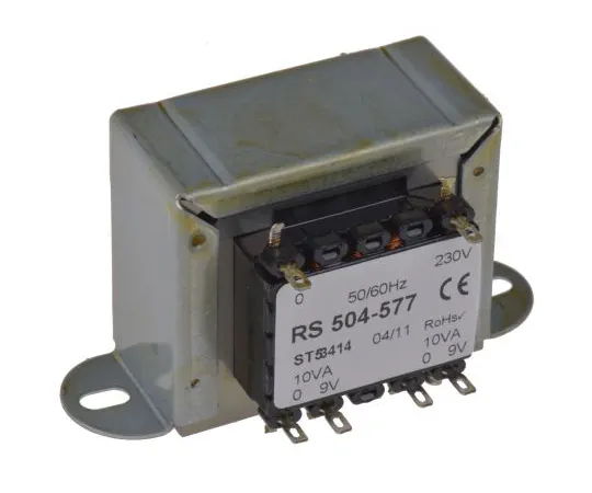 63-4636-68 RS PRO 20VA 2 Output Chassis Mounting Transformer, 9V ac 504-577