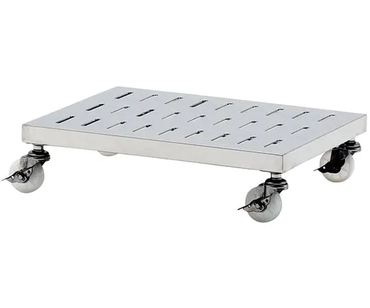 64-0787-82 All Stainless Steel Plate Sunoko with Casters JO-6045D