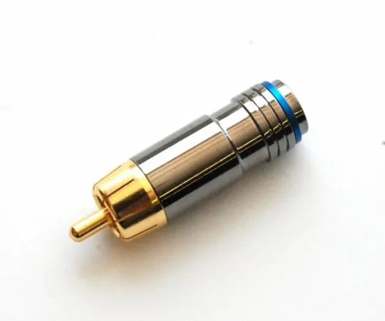 63-3109-20 RCA Plug blue 8phi wire RP-1141ZAG-B-BE