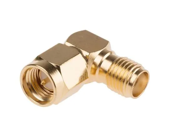63-3000-17 Right Angle 50Ω RF Adapter SMA Plug to SMA Socket 12.4GHz 878-2362
